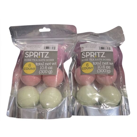 Spritz Pink and Green Bath Bomb  Collection NIP - Picture 1 of 2